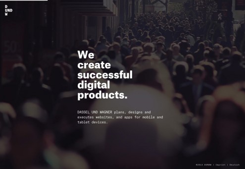 DASSEL UND WAGNER | We create digital products. DASSEL UND WAGNER | We create digital products.